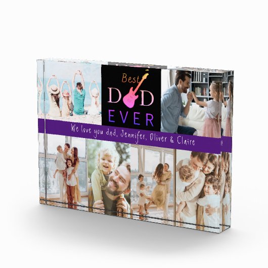 Beste papa ooit moderne vaders dag foto display (Rechts)