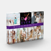 Beste papa ooit moderne vaders dag foto display (Links)