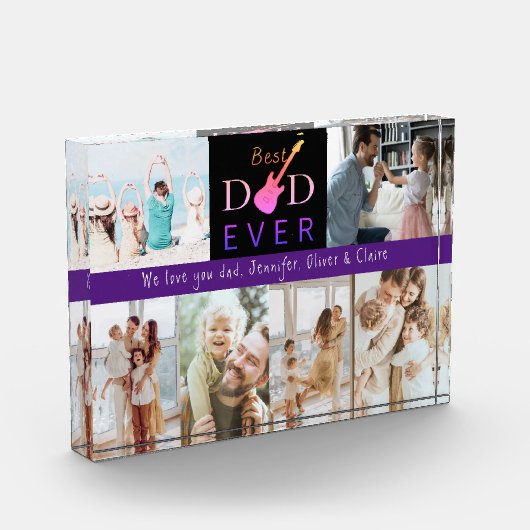 Beste papa ooit moderne vaders dag foto display (Links)