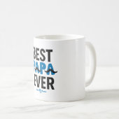 Beste Papa ooit Mok - Funny Mustache Dad Gift (Voorkant rechts)