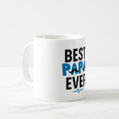 Beste Papa ooit Mok - Funny Mustache Dad Gift (Voorkant links)