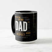 Beste Papa Ooit Mok | Respect Held Vader Koffiemok (Voorkant links)