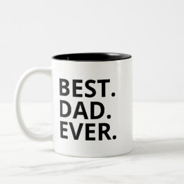 Beste Papa Ooit Mok, Vaderdag Cadeau Voor Papa, Tweekleurige Koffiemok