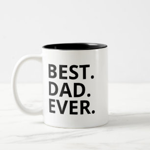 Beste Papa Ooit Mok, Vaderdag Cadeau Voor Papa, Tweekleurige Koffiemok