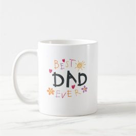 Beste papa ooit monogram naam koffiemok