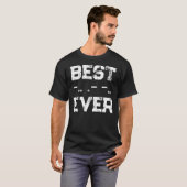 Beste Papa Ooit Morsecode Ham Radio T-shirt (Voorkant volledig)