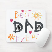 "Beste papa ooit" Mousepad Muismat (Met muis)