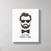 Beste papa ooit muurkunst - Vaderdag Canvas Print (Voorkant)