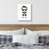 Beste papa ooit muurkunst - Vaderdag Canvas Print (Insitu (Slaapkamer))