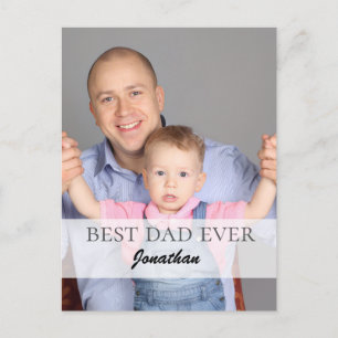 Beste Papa Ooit Naam Citaat Familie Ontwerp Briefkaart