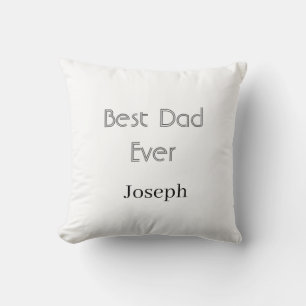 Beste papa ooit naam eenvoudig minimale vaderdag n kussen
