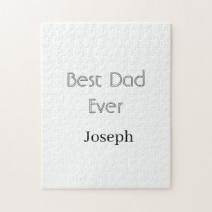 Beste papa ooit naam eenvoudig minimale vaderdag n legpuzzel