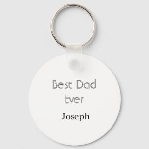 Beste papa ooit naam eenvoudig minimale vaderdag n sleutelhanger