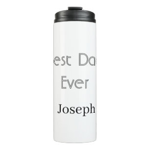 Beste papa ooit naam eenvoudig minimale vaderdag n thermosbeker
