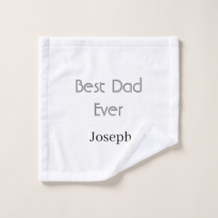 Beste papa ooit naam eenvoudig minimale vaderdag n washandje