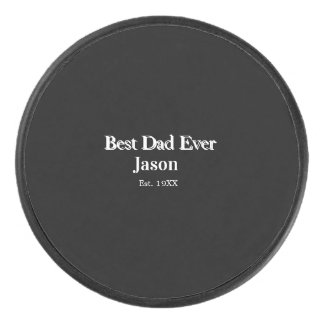 Beste papa ooit naam opgericht jaar vader papa cad hockey puck