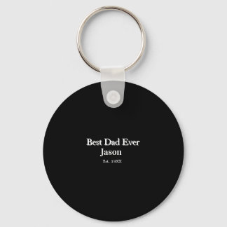 Beste papa ooit naam opgericht jaar vader papa cad sleutelhanger
