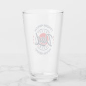 Beste Papa Ooit Naam Rood Wit Blauw Glas (Achterkant)