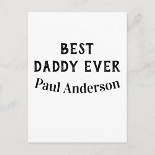 Beste papa ooit naam vet letter vaderdag tekst briefkaart