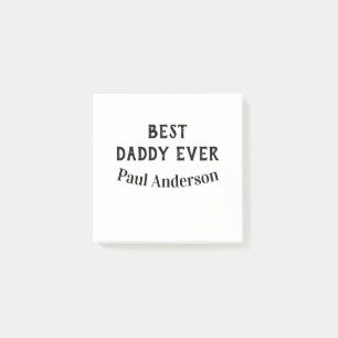Beste papa ooit naam vet letter vaderdag tekst post-it® notes