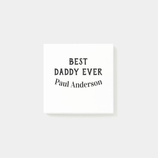 Beste papa ooit naam vet letter vaderdag tekst post-it® notes (Voorkant)