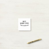 Beste papa ooit naam vet letter vaderdag tekst post-it® notes (Op bureau)