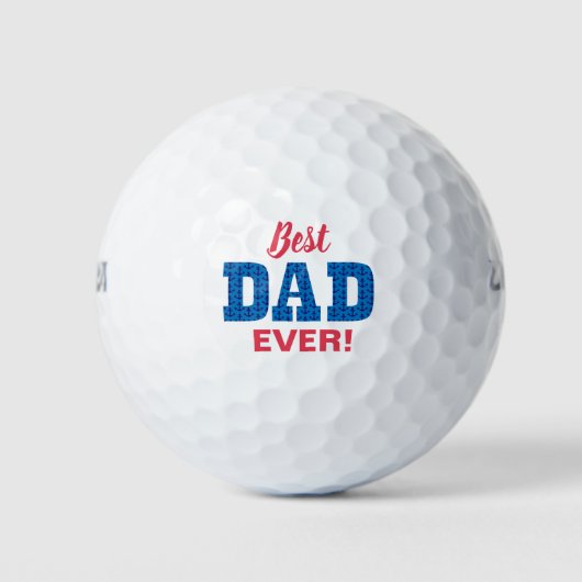Beste papa ooit nautische Vaderdag Golfballen (Voorkant)