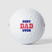 Beste papa ooit nautische Vaderdag Golfballen (Voorkant)