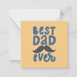Beste papa ooit notitiekaartje