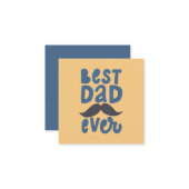 Beste papa ooit notitiekaartje (Voorkant / Achterkant in situ)