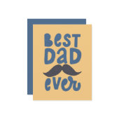 Beste papa ooit notitiekaartje (Voorkant / Achterkant in situ)