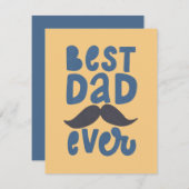 Beste papa ooit notitiekaartje (Voorkant / Achterkant)