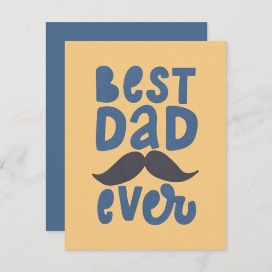 Beste papa ooit notitiekaartje (Voorkant / Achterkant)