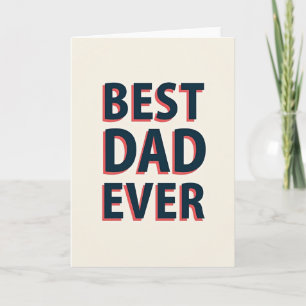 Beste Papa Ooit Offset Type Kaart