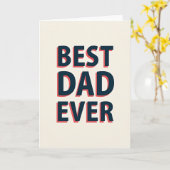 Beste Papa Ooit Offset Type Kaart (Gele Bloem)