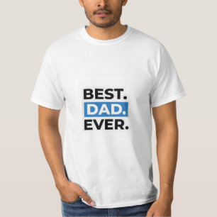 Beste papa ooit ontworpen t-shirt