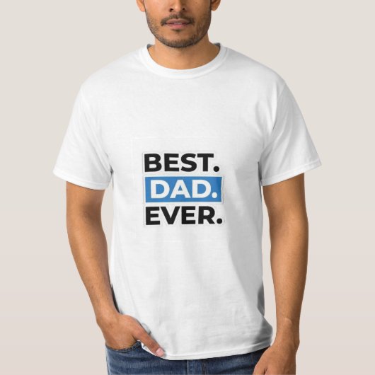 Beste papa ooit ontworpen t-shirt (Voorkant)
