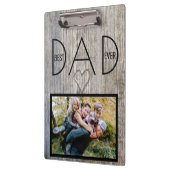 Beste papa ooit, onze super papa Vaderdag foto Klembord (Links)