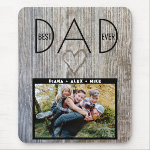 Beste papa ooit, onze super papa Vaderdag foto Muismat