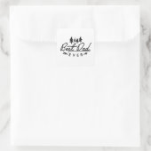 Beste papa ooit ooit cadeau vierkante sticker (Tas)
