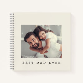 Beste papa ooit op maat gemaakte foto gepersonalis notitieboek