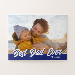 Beste papa ooit op maat gemaakte foto's Dag Gift Legpuzzel