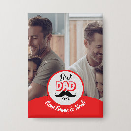 Beste Papa Ooit Op Maat Gemaakte Vaderdag Cadeau Button