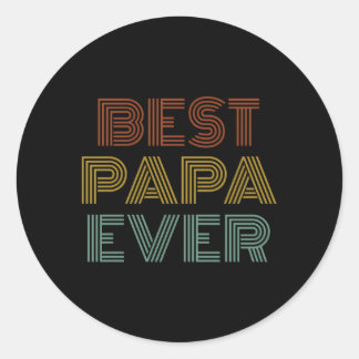 Beste papa ooit opa ronde sticker
