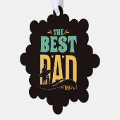 Beste papa ooit ornament kaart (Links)