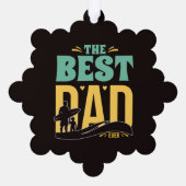 Beste papa ooit ornament kaart (Achterkant)