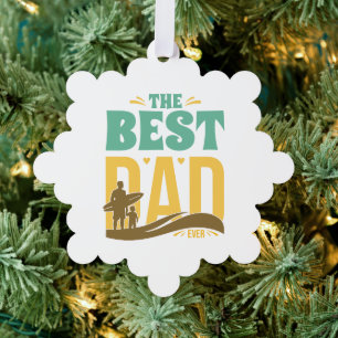 Beste papa ooit ornament kaart