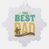 Beste papa ooit ornament kaart (Voorkant)