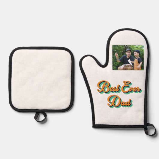 Beste Papa ooit Ovenwant & Pannenlap Set (Voorkant)