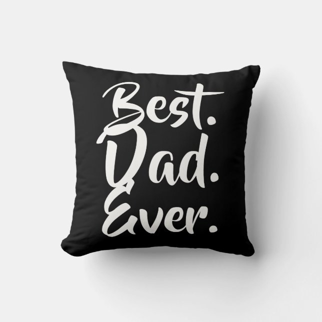 Beste papa ooit, papa cadeau, vaderdag cadeau kussen (Voorkant)